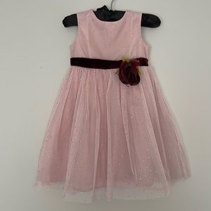 Dorissa Lace Sheer Kids Dress Girl Size 24 mos